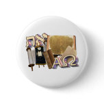 Aleph Tav / Alpha & Omega Button