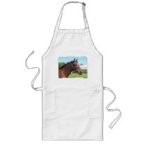 Alert Arabian Horse Long Apron