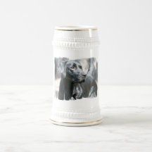 Alert Black Lab Beer Stein Mug