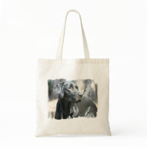 Alert Black Labrador Retriever Dog Small Bag