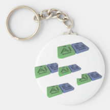 Ales  as Al Aluminium  and Es Einsteinium Key Chains
