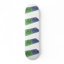 Ales  as Al Aluminium  and Es Einsteinium Custom Skate Board