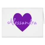 Alessandra in Purple Card