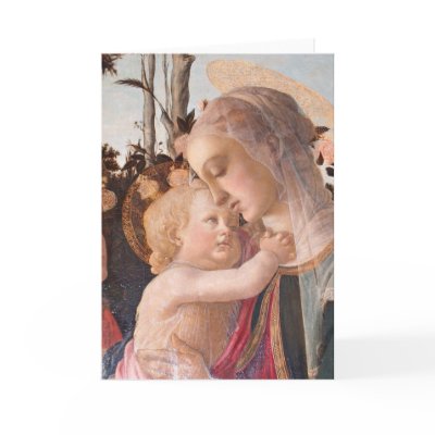 Alessandro Botticelli's The Virgin and Child Greeting Card by mecaro29