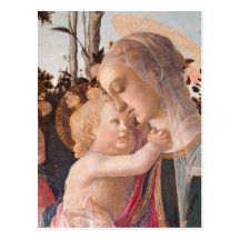 Alessandro Botticelli's The Virgin and Child Postcard