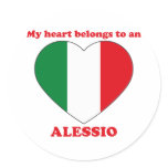 Alessio Round Stickers