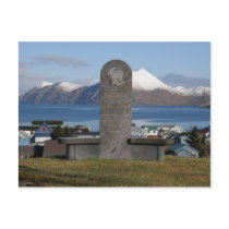 Aleut Relocation Memorial Statue, Unalaska Island Post Cards