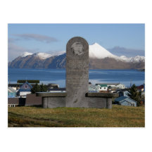Aleut Relocation Memorial Statue, Unalaska Island Post Cards