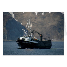 Aleutian Spray, Crab Boat in Dutch Harbour, AK Greeting Cards