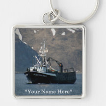 Aleutian Spray, Crab Boat in Dutch Harbour, AK Key Chain