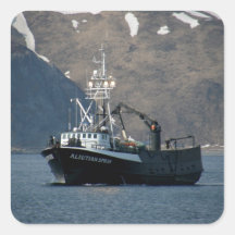 Aleutian Spray, Crab Boat in Dutch Harbour, AK Sticker