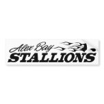 Alex Bay Stallions Logo bumper stickers