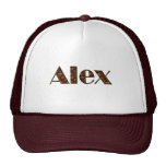 ALEX Name-Branded Personalised Fashion Cap Mesh Hats