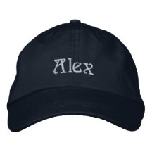 ALEX Name Designer Cap Embroidered Baseball Cap