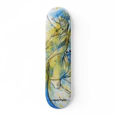 Alex Pardee "Riding Revenge" Skate Board by AP_pardee