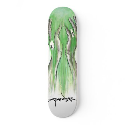 Alex Pardee "Toxic Lazyface" Skate Board Deck by AP_pardee