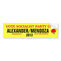 Alexander 2012 bumper sticker