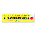 Alexander 2012 bumper sticker bumper stickers