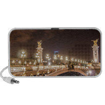 Alexander 3 bridge in Paris France at night Speakers