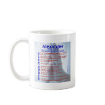 Alexander Acrostic Coffee Mug
