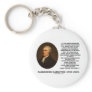 Alexander Hamilton Democracy Experience Tyranny Keychain
