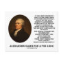 Alexander Hamilton Democracy Experience Tyranny Post Card