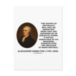 Alexander Hamilton Rights Of Neutrality Power Postcards