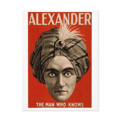 "Alexander : The Man Who Knows" Vintage Card by VintageTheater