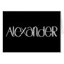 Alexander white Card