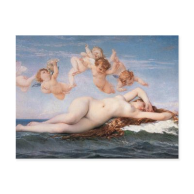 Alexandre Cabanel The Birth of Venus Postcard by WorksOfBeauty