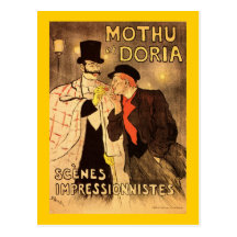 Alexandre Theophile Steinlen Mothu et Doria Postcard