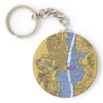 Alexandria VA Nautical Harbour Chart Keycha