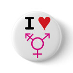 Alexia De Angelis-I Love Transgender Pinback Button