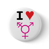 Alexia De Angelis-I Love Transgender Pinback Button