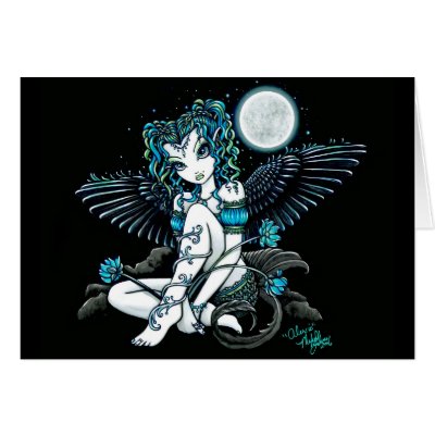 Alexis Moon Lilly Angel Card by mykajelina