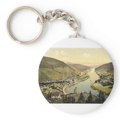 Alf and Bullay, Moselle, valley of, Germany rare P Key Chains by photochrom