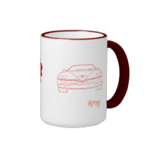 Alfa Spider Gtv Sporting heart Mug by Grog