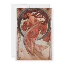 Alfons Mucha Dance Personalized Announcement
