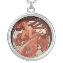 Alfons Mucha Dance Pendants