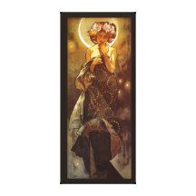 Alfons Mucha: Luna Canvas Print