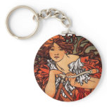 Alfons Mucha Perfecta Keychains
