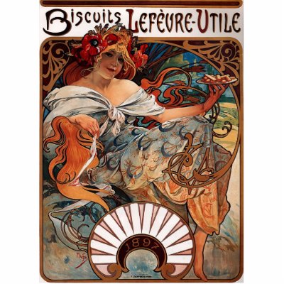 Alfons Mucha Photo Cut Outs by ellesgreetings