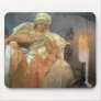 Alfons Mucha ~ Women with Burning Candle Mouse Pads