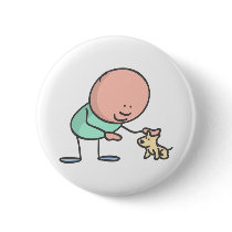 Alfred Doodle and puppy buttons