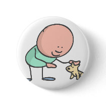 Alfred Doodle and puppy buttons