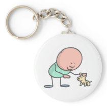 Alfred Doodle and puppy keychains