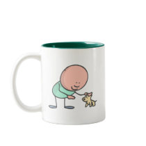 Alfred Doodle and puppy mugs