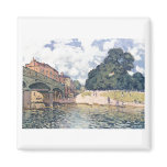 Alfred Sisley - Brücke von Hampton Court 1874 Oil Magnet