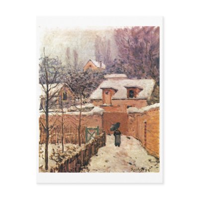 Alfred Sisley Garten im Louveciennes Schnee 1874 by inquester