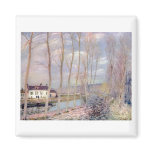 Alfred Sisley Loing - Kanal 1892 Oil Landscape Magnet